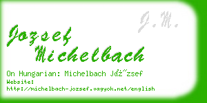 jozsef michelbach business card